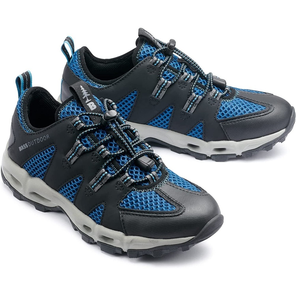 BASS OUTDOOR Women's Aqua Mesh Hiking Shoes – Pull-On Trail Sneakers, Ensign